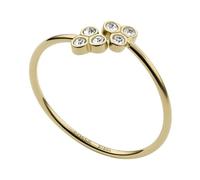 Fossil Anillo Para Mujer Sadie, Longitud: 20.40mm X 20.70mm (4/5In X 4/5In) Anillo De Acero Inoxidable Dorado, JF04114710