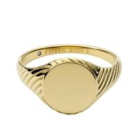 Fossil Anillo para mujer Sadie Vintage Twists de acero inoxidable dorado, JF03804710, Acero inoxidable, Sin piedras preciosas