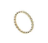Fossil Anillo Para Mujer Vintage Iconic, Altura: 1,9 mm Anillo De Acero Inoxidable Dorado, JF03749710