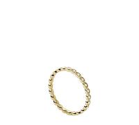 Fossil Anillo Para Mujer Vintage Iconic, Altura: 1,9 mm Anillo De Acero Inoxidable Dorado, JF03749710