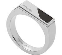 Fossil Anillo Para Vestido De Mujer, Largo: 17.5mm, Ancho: 5.3mm Anillo De Acero Inoxidable Plateado, JF03930040