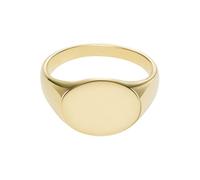 Fossil Anillo unisex de acero inoxidable dorado, JF0477371010, Acero inoxidable, Sin piedras preciosas, Oro suave