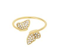 Fossil Anillos abiertos de acero inoxidable para mujer