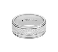 Fossil Anillos con banda de acero inoxidable para hombre