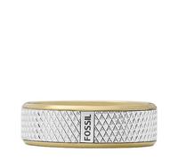 Fossil Anillos con banda de acero inoxidable para hombre