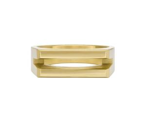 Fossil Anillos con banda de acero inoxidable para hombre