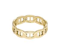 Fossil Anillo Heritage Gold de acero inoxidable para mujer, JF047827107, Acero inoxidable, Sin piedras preciosas