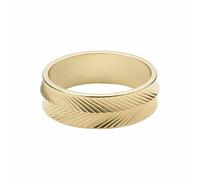 Fossil Anillos en acero inoxidable para mujer, Oro Cosecha, 6.5, Harvest Gold