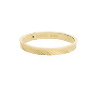 Fossil Anillos en acero inoxidable para mujer, Oro mostaza, 8, Mustard Gold