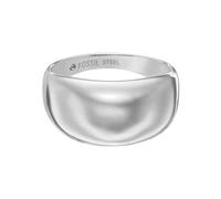 Fossil Anillos en acero inoxidable para mujer, Plata ancla, 8, Anchor Silver