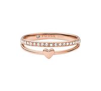 Fossil Anillos en capas de acero inoxidable para mujer