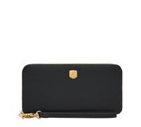 Fossil Billetero continental con cremallera en piel de vacuno lisa, Women's Lennox, SL10037001