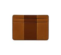 Fossil Billetero para hombre Everett, Estuche mediano de piel y PVC marrón 10.2 cm largo x 0.6 cm ancho x 7.0 cm alto ML4398210