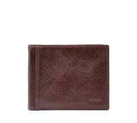 Fossil Billetero para hombre Ingram, Billetero de piel marrón 11.43 cm L x 1.9 cm A x 8.89 cm A ML3784200