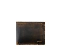 Fossil Billetero para hombre Wade, Billetero de piel negro 11.43 cm largo x 1.9 cm ancho x 8.89 cm alto ML3882001