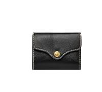 Fossil Estuche para tarjetas de crédito Heritage de cuero de 10 cm negro