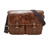 FOSSIL bolsa de ordenador portátil Greenville Messenger Cognac