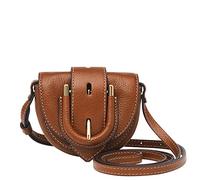 Fossil Bolso bandolera Harwell para mujer, marrón, 10.8 cm L x 3.4 cm W x 7 cm H