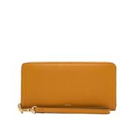 Fossil Bolso de Embrague con Cremallera de Cuero Amarillo Logan para Mujer, SL7831763, Amarillo, Small, Casual