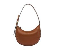 Fossil Bolso de mano Harwell de piel Crescent para mujer, Marrón medio, Talla única