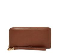 Fossil - Bolso de mano marrón con cremallera alrededor Logan Rfid Mujer , Marrón (Marrón), Einheitsgröße