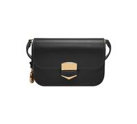 Fossil bolso de mujer Lennox, piel de vaca lisa, pequeño Bolso de hombro con solapa, negro, L: 17,8 cm, A: 4,4 cm, A: 12,7 cm, ZB1926001