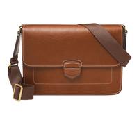 Fossil Bolso para hombre Lennox, LiteHide™ Bandolera de piel marrón, L: 35,6 cm, A: 5,1 cm, A: 25,4 cm, MBG9613210