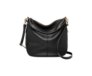 Fossil Borsa para Mujer Jolie, Hobo con detalles en piel/poliuretano negro 30,48 cm de largo x 12,7 cm de ancho x 33,02 cm de alto ZB1434001