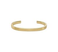 Fossil Brazalete abierto para hombre All Stacked Up de acero inoxidable en tono dorado, JF04557710