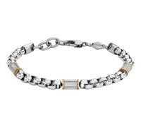 FOSSIL brazalete All Stacked Up Bicolor Bracelet Silver