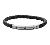 FOSSIL brazalete Vintage Casual Braided Leather Bracelet Brown