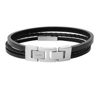 FOSSIL brazalete Vintage Casual Multi-Strand Leather Bracelet Black