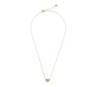 Fossil Women's gold tone Stainless Steel with lobster clasp closure heart shaped pendant necklace