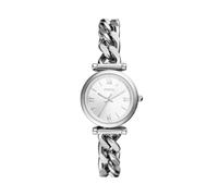 FOSSIL Carlie Mini Reloj de Cuarzo de Acero Inoxidable de Tres manecillas para Mujer, Color: Plateado (Modelo: ES5331), Plateado, Carlie Mini