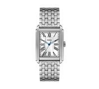 Fossil Carraway Reloj de cuarzo de acero inoxidable con tres manecillas para hombre Color: Plata (Modelo: FS6008)