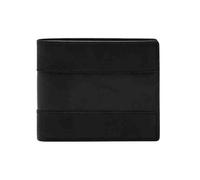 Fossil Cartera para Hombre, Everett Black, Talla única, Everett - Cartera Plegable con Tapa para identificación