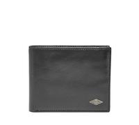 Fossil Cartera para hombre Ryan, piel plegable negra, 10,8 cm de largo x 1,91 cm de ancho x 8,89 cm de alto ML3729001