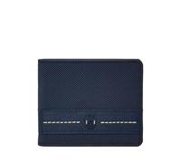 Fossil Cartera Plegable para Hombre, Azul Marino, Talla única, Cartera Plegable
