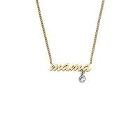 Fossil Collar colgante rectángulo en acero inoxidable para mujer con cierre de langosta