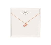 Fossil Collar Para Mujer Personalización, Longitud Total: 40 cm + 5 cm Extensión Cadena Oro Rosa Collar Acero Inoxidable, JF03046791
