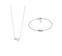 Fossil Collar con colgante para Mujer JF03097998 + Pulsera para Mujer JF03095998