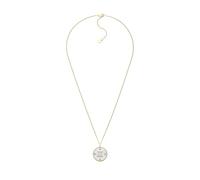 Fossil Collar de acero inoxidable dorado para Mujer, JF04840710, Talla única, Acero inoxidable, No es una piedra preciosa, Blanco Mate