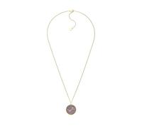 Fossil Collar de acero inoxidable dorado para Mujer, JF04846710, Talla única, Acero inoxidable, No es una piedra preciosa, Morado