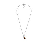 Fossil Collar de acero inoxidable plateado para Hombre, JF04852040, Talla única, Acero inoxidable, No es una piedra preciosa, Plata Metálica