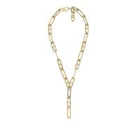 Fossil Collar de cadena de acero inoxidable con cierre de langosta para mujer