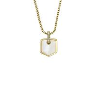 Fossil Collar Mujer, Heritage Collar Cadena Acero Inoxidable, Oro Rosa Y Ajente