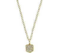 Fossil Collar Mujer, Heritage Cadena Acero Inoxidable, Oro y blanco