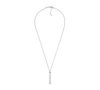 Fossil Collar Para Hombre Vintage Casual, Largo: 508mm + 50.8mm Ancho: 8mm Collar Plateado De Acero Inoxidable, JF03988040