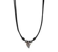 Fossil Collar Para Hombre Vintage Casual, Medidas: Longitud: 45 Cm + 5 Cm Collar De Cuero Negro, JF85832040