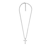 Fossil Collar para Hombres, Longitud: 508mm+50.8mm, Ancho: 16.8mm, Altura: 31.8mm Collar De Acero Inoxidable Plateado, JF04401040, Plata Brillante
